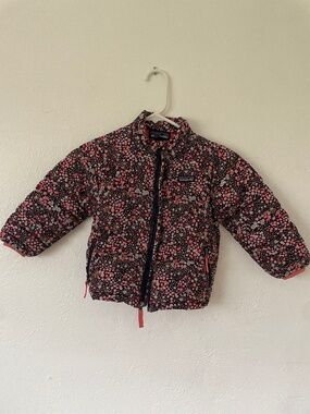 Girls Floral Puffer